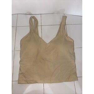 Lululemon Size 2 Align Beige Tank Top Sport Bra